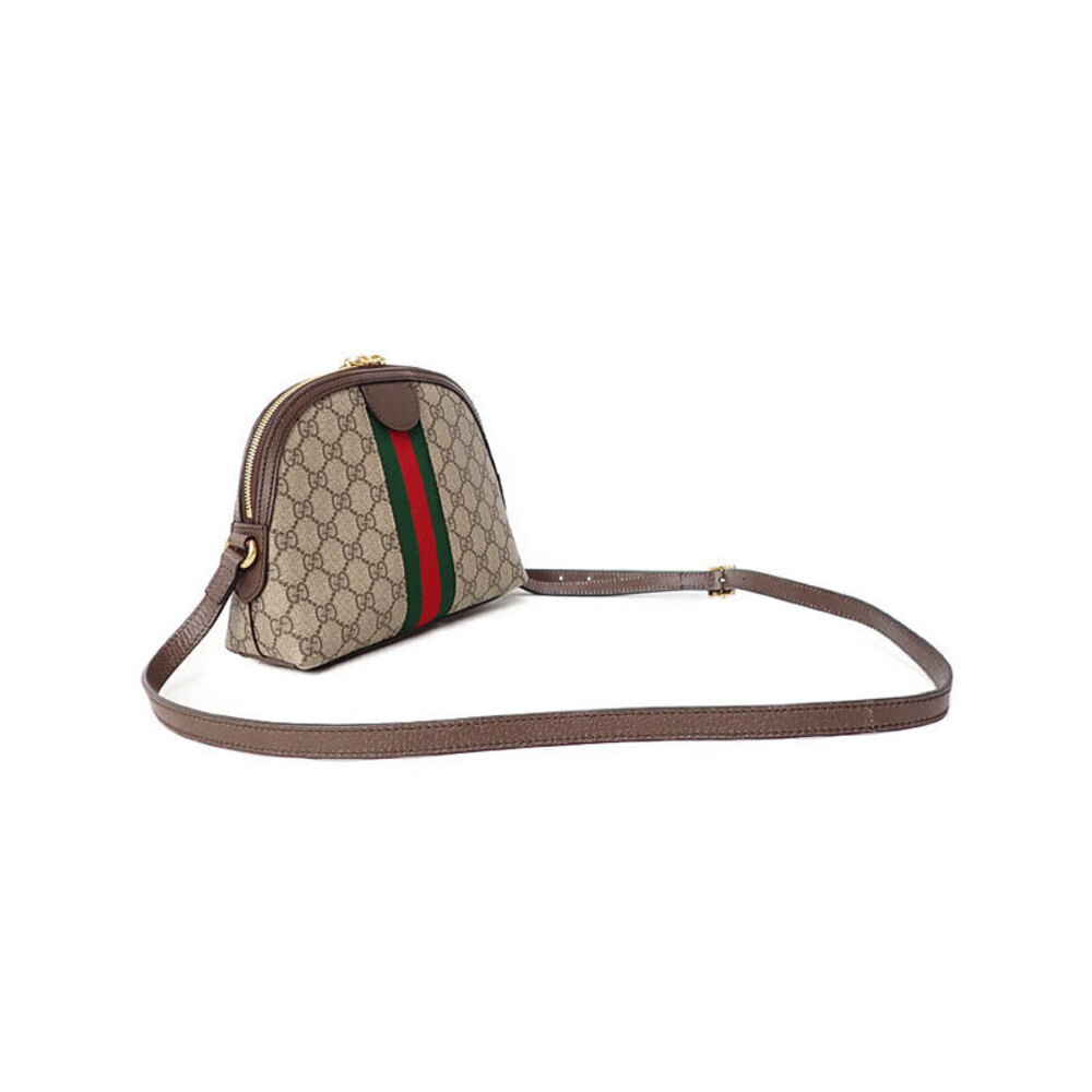Gucci Beige Bag Supreme GG Canvas Brown Ophidia Ebony Shoulder